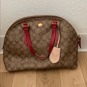 PEYTON SIGNATURE CORA DOMED SATCHEL